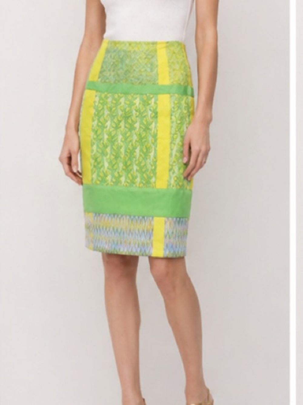 NWOT girlfriend silk blend skirt
